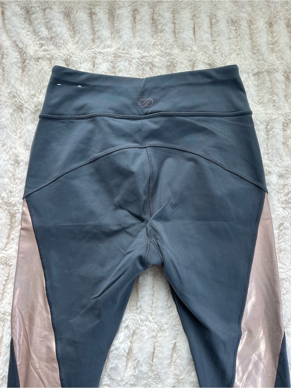 Calia High Waist Dark Gray Leggings with Rose Gold Panels Size S - Picture 4 of 6